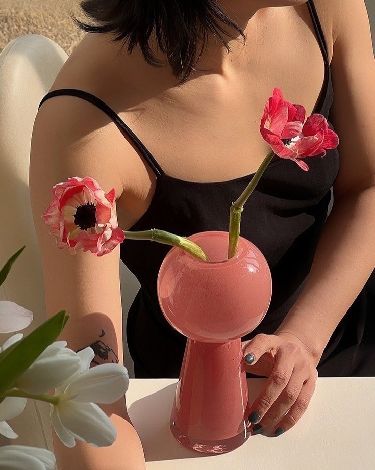 Retro Color Glazed Decorative Vase - Unique Glass Vase Decor-3