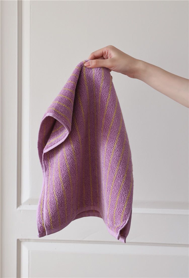 Ultra Soft Absorbent Retro Stripe Bath Towel - 100% Organic Cotton-10